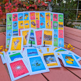 Waterwise themed loteria card game on table